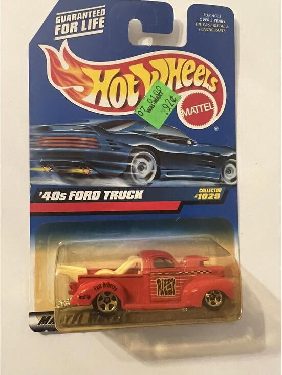Hot Wheels Other - 1998 Hot Wheels Collector #1029 '40s FORD TRUCK Red w/Chrome 5 Spoke Wheels